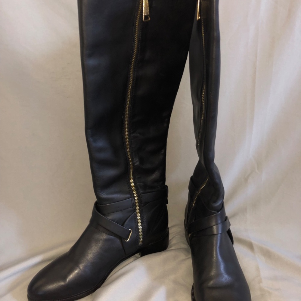 Vince Camuto Tall Black Leather Boots